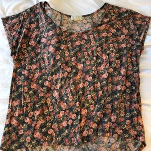 Floral Short Sleeve Top